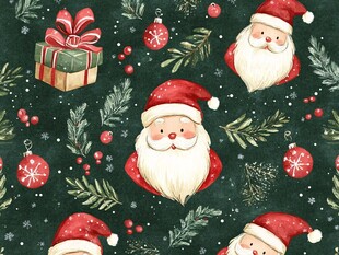 圣诞老人圣诞元素图案