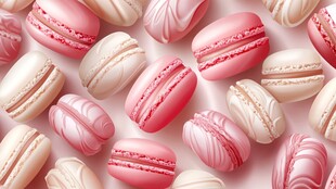 多彩马卡龙 甜蜜视觉盛宴