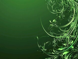 绿色花纹背景图