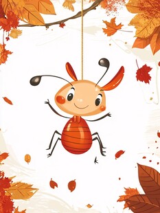 秋日萌蚁荡秋千