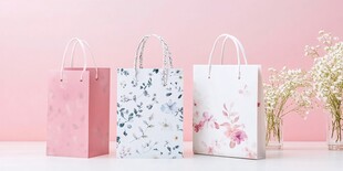 三款精美印花手提购物袋