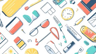 缤纷日常小物插画集合