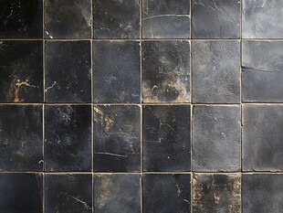 复古黑色大理石瓷砖纹理