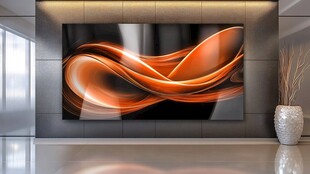 现代客厅的艺术装饰画