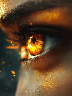 神秘炽热的火焰之眼