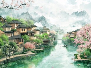 江南水乡春日诗意画卷