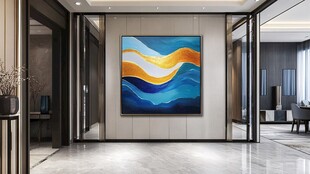 现代简约风格的艺术玄关