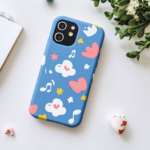 可爱卡通图案手机壳展示