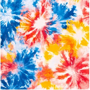 多彩扎染图案纹理布料