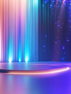 梦幻舞台光影背景特效