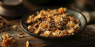 碗中干菊花 古朴自然风