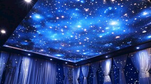 梦幻星空主题室内吊顶