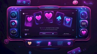 梦幻炫酷扑克游戏界面