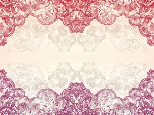 浪漫复古蕾丝花纹背景图
