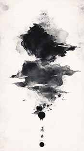 水墨抽象艺术作品