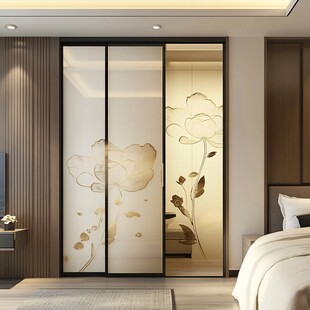 中式雕花移门 卧室雅致风景