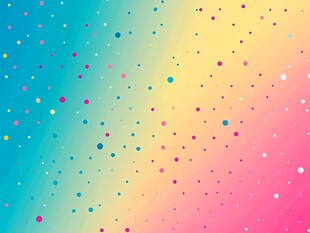 渐变波点多彩背景图案