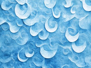 蓝色漩涡纹理背景图案