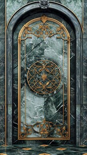 奢华大理石金饰拱门设计