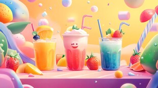 缤纷美味果汁 甜蜜诱惑