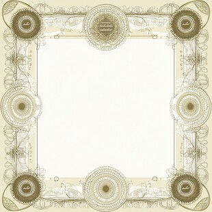 复古精美边框图案设计素材