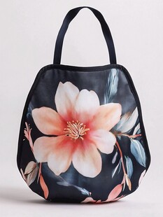 花卉印花便携手提包