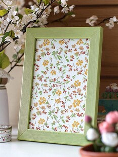 绿色花框摆饰 清新小景