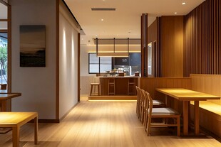 日式简约风温馨餐厅空间