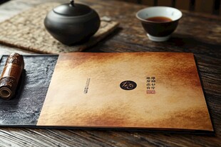 古风茶席上的中式雅致画册