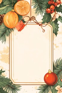 圣诞装饰边框背景图