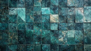 青绿色大理石瓷砖纹理背景