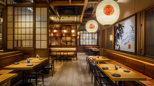 日式餐厅优雅用餐空间