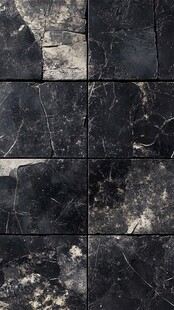 黑色纹理大理石瓷砖图案