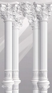 欧式古典雕花罗马柱