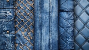 多样牛仔皮革纹理展示