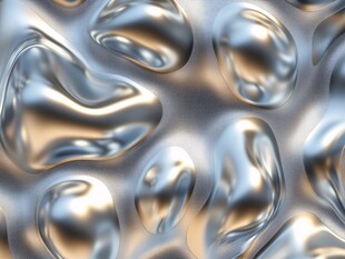 金属质感液态形态图案