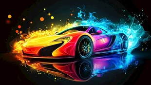 炫彩火焰超跑酷炫登场