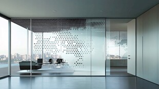 现代简约风玻璃隔断办公室