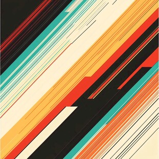 动感多彩线条抽象背景图
