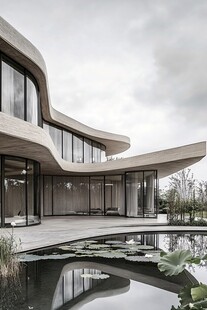 现代曲线美学的别墅建筑