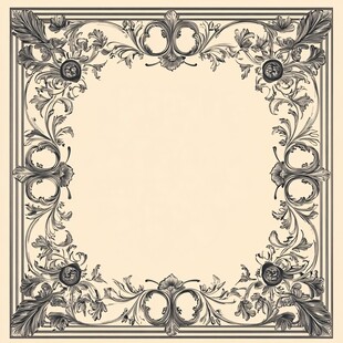 复古欧式花纹装饰边框
