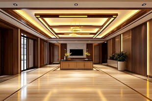豪华中式风格大厅空间设计