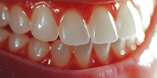 健康洁白的仿真牙齿模型