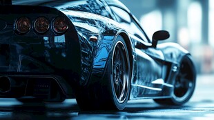 炫酷黑色跑车尽显动感魅力