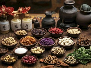 传统中药材展示与摆放