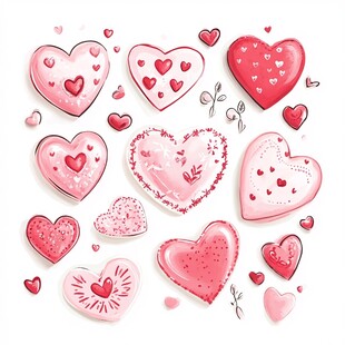 浪漫爱心图案集合