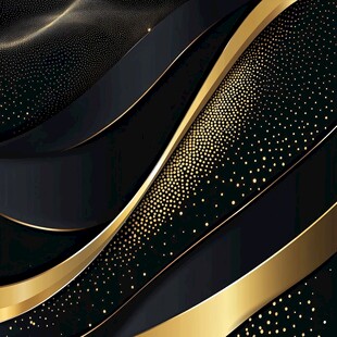 黑金质感曲线抽象背景图