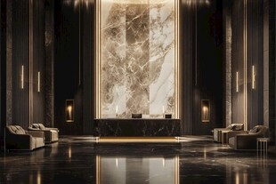 奢华现代酒店大堂室内设计