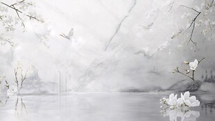 水墨山水花鸟意境图