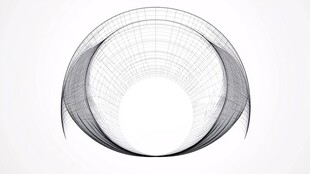 抽象线条环形几何图形